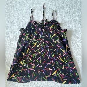 Casual Tank Top with Ruffle Hem